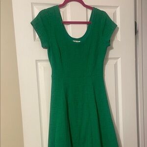 Mauve Vibrant Green Dress